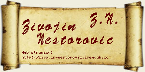 Živojin Nestorović vizit kartica